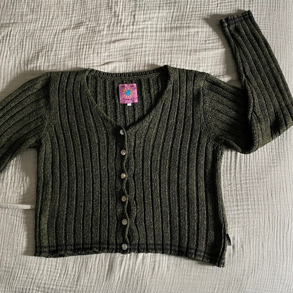 UNIF Sal Cardigan Green - Picture 4 of 4